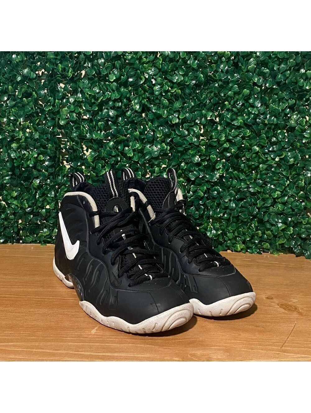 Nike Little Posite Pro GS Dr. Doom Black/White - Picture 1 of 4